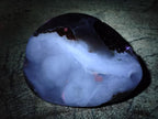 Polished and Natural Blue Lace Agate Standing Display Pieces and Free Forms x 6 From Nsanje, Malawi