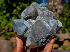 Natural Smokey Quartz Clusters with Associated Minerals x 7 From Erongo, Namibia