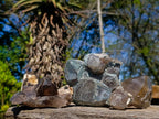 Natural Smokey Quartz Clusters with Associated Minerals x 7 From Erongo, Namibia