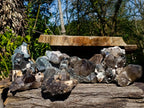 Natural Smokey Quartz Clusters with Associated Minerals x 7 From Erongo, Namibia