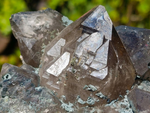 Natural Smokey Quartz Clusters with Associated Minerals x 7 From Erongo, Namibia