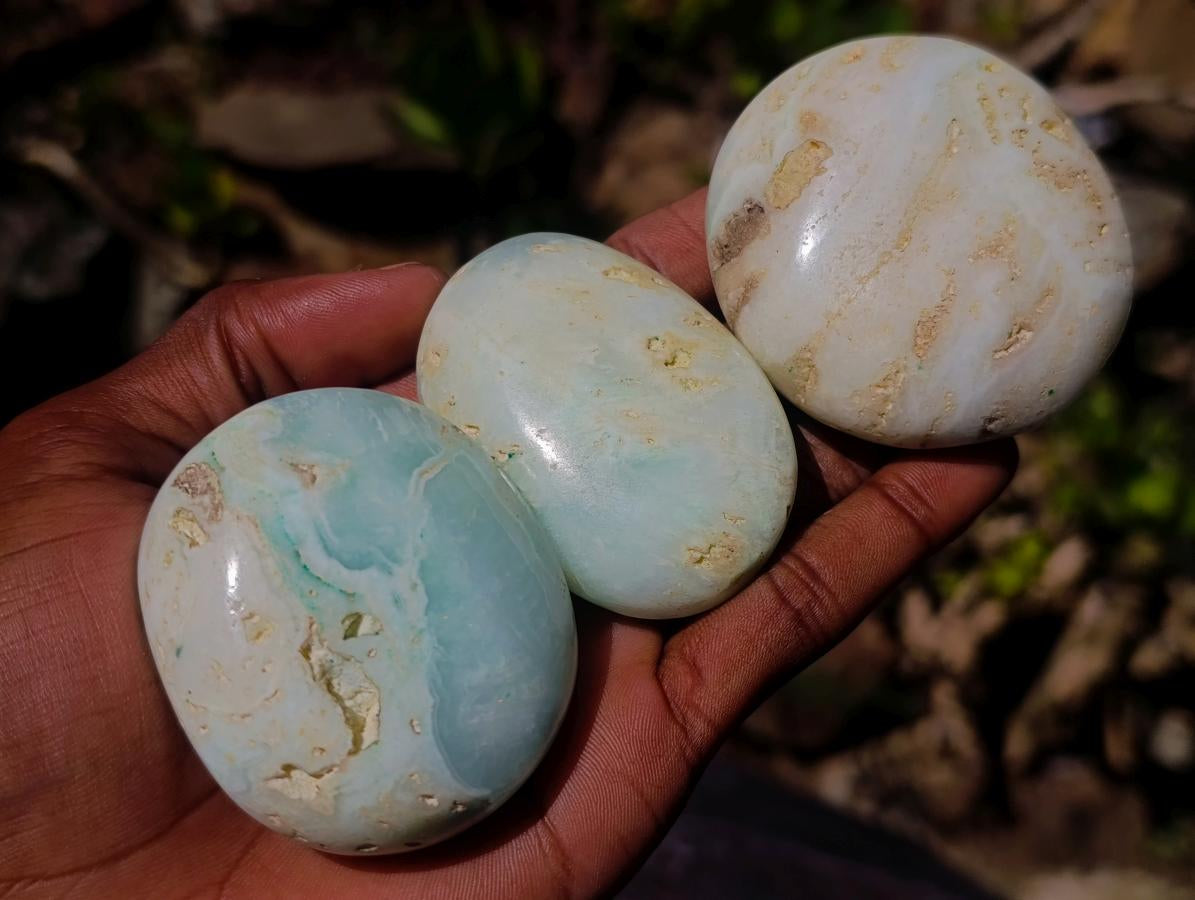 Polished Mix of Multi Mineral Galets x 12 From Southern Africa