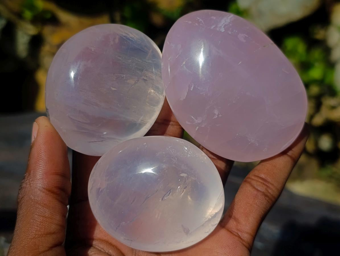 Polished Mix of Multi Mineral Galets x 12 From Southern Africa