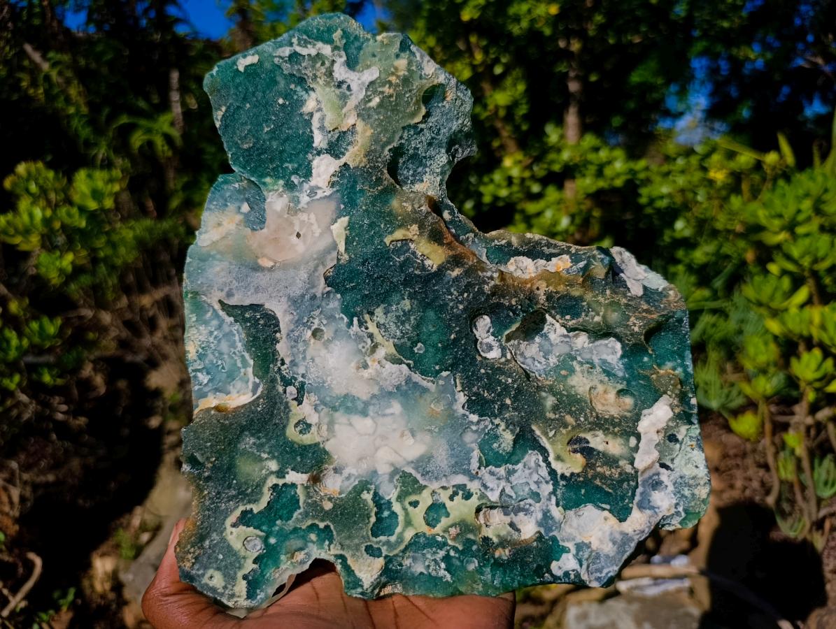 Natural XL Mtorolite Chrysoprase Plate Specimen x 1 From Mutorashanga, Zimbabwe
