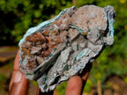 Natural Drusy Coated Chrysocolla Specimens with Malachite x 6 From Lupoto Mine, Congo