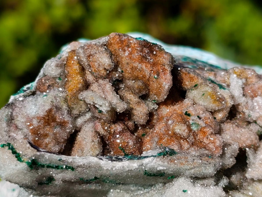 Natural Drusy Coated Chrysocolla Specimens with Malachite x 6 From Lupoto Mine, Congo