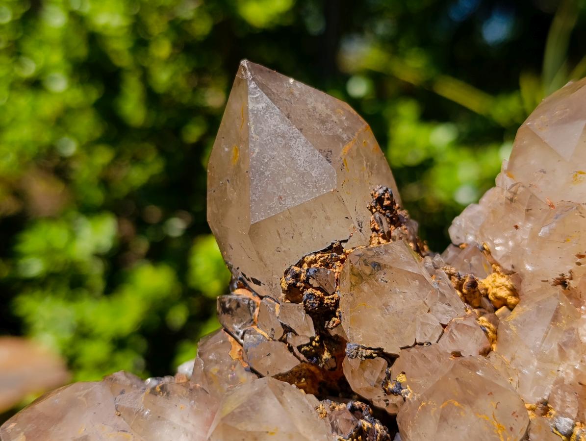 Natural Large Cascading White Phantom Smokey Clear Luena Quartz Cluster x 1 From Luena, Congo