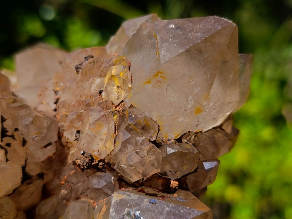 Natural Large Cascading White Phantom Smokey Clear Luena Quartz Cluster x 1 From Luena, Congo