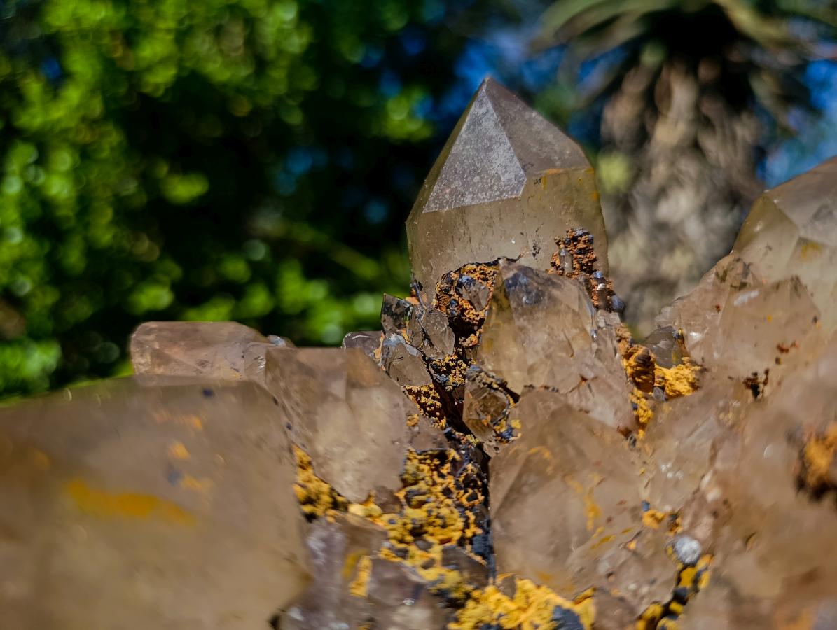 Natural Large Cascading White Phantom Smokey Clear Luena Quartz Cluster x 1 From Luena, Congo