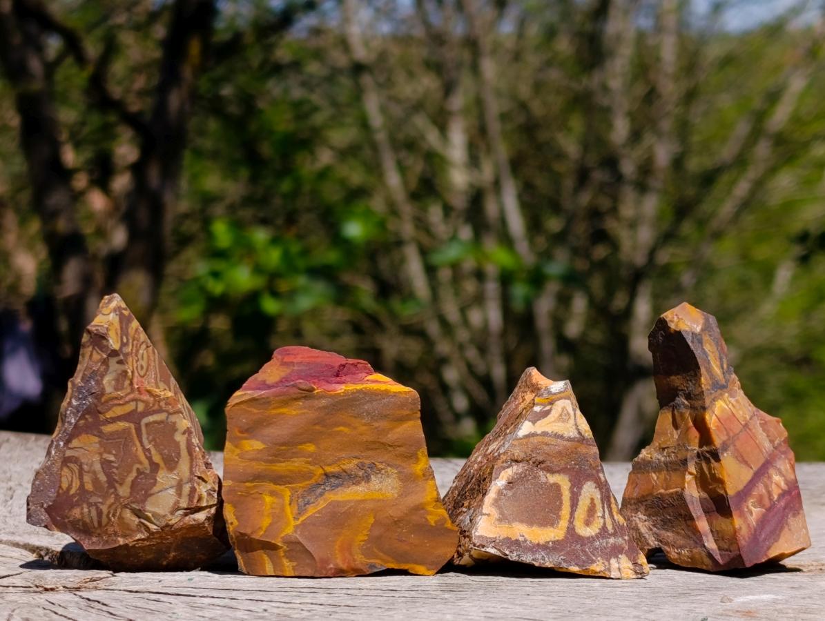 Natural Nguni Jasper Cobbed Specimens x 24 From Northern Cape, South Africa