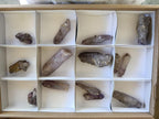 Natural Smokey Window Amethyst Crystals x 14 From Chiredzi, Zimbabwe