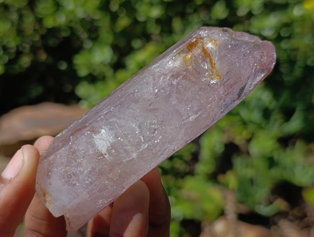 Natural Smokey Window Amethyst Crystals x 14 From Chiredzi, Zimbabwe