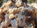 Natural Smokey Quartz Clusters with Schorl Black Tourmaline and Feldspar x 2 From Erongo, Namibia