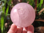 Polished Gemmy Rose Quartz Spheres x 4 From Madagascar