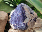Polished One Side Silver Leaf Lepidolite Slices x 6 From Zimbabwe