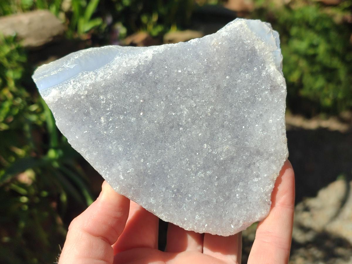 Natural Large Blue Lace Agate Specimens x 6 From Nsanje, Malawi