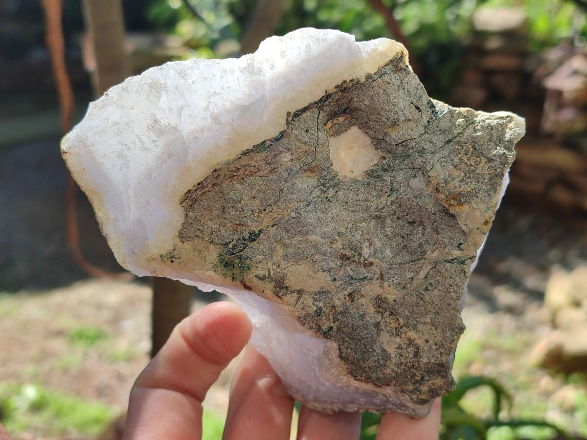 Natural Large Blue Lace Agate Specimens x 6 From Nsanje, Malawi