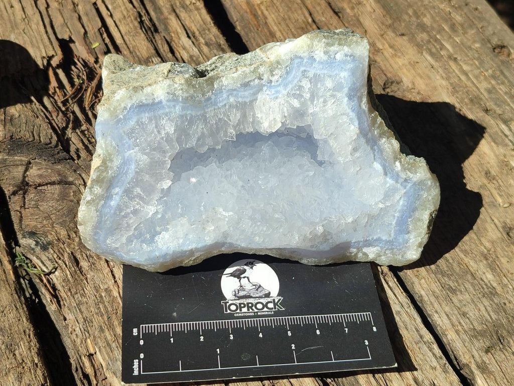 Natural Large Blue Lace Agate Specimens x 6 From Nsanje, Malawi