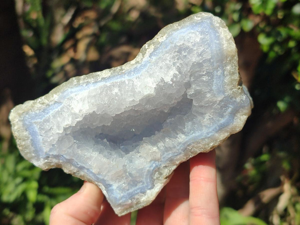 Natural Large Blue Lace Agate Specimens x 6 From Nsanje, Malawi