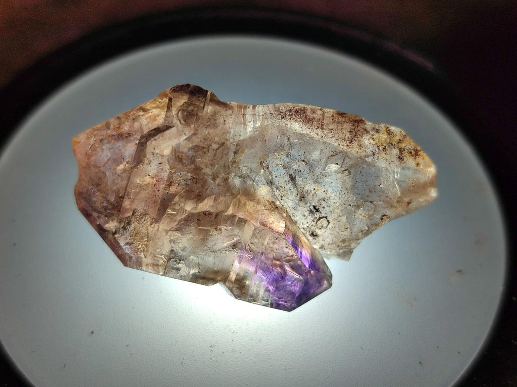 Natural Smokey Amethyst Window Crystals x 15 From Chiredzi, Zimbabwe