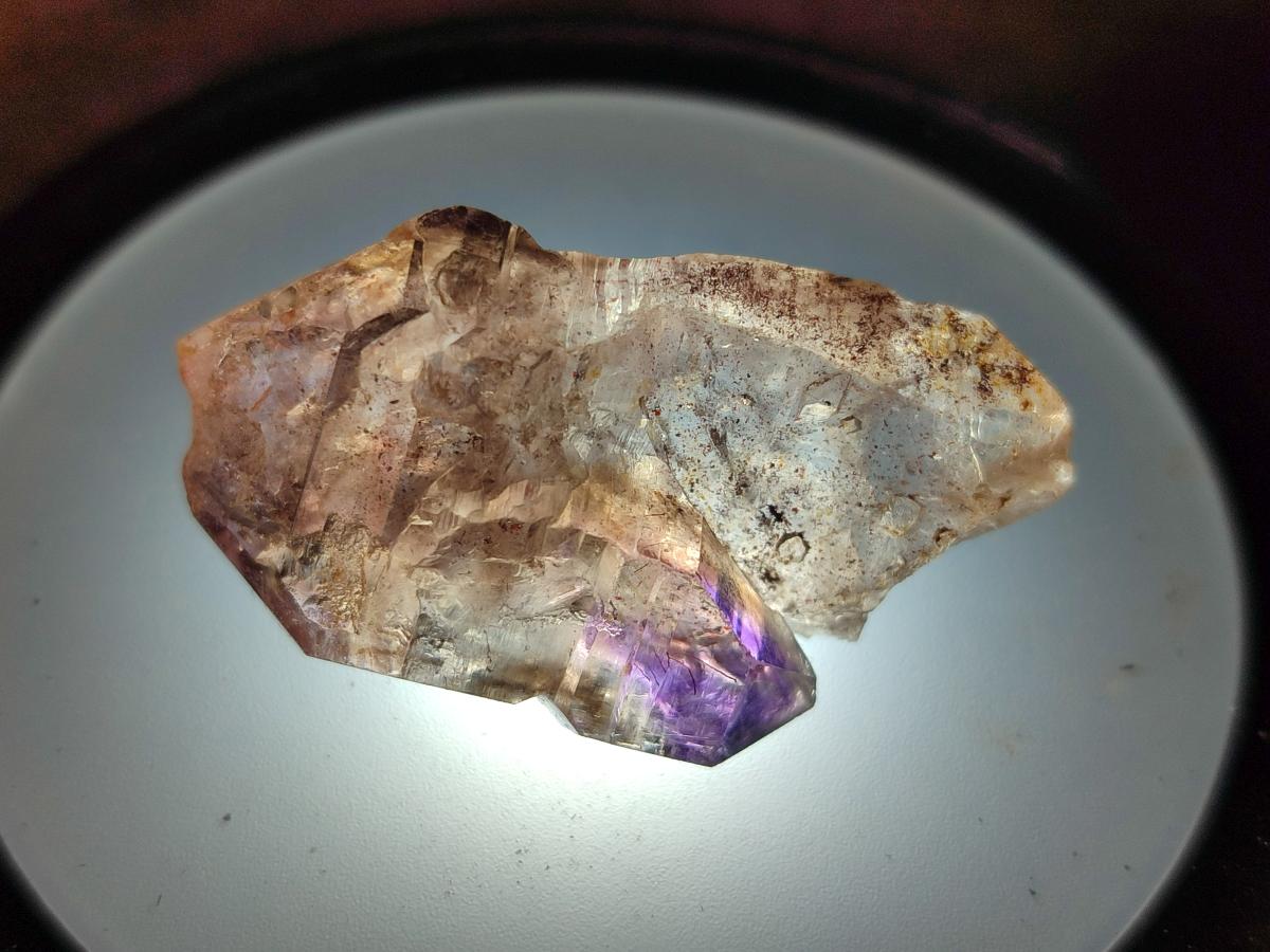 Natural Smokey Amethyst Window Crystals x 15 From Chiredzi, Zimbabwe