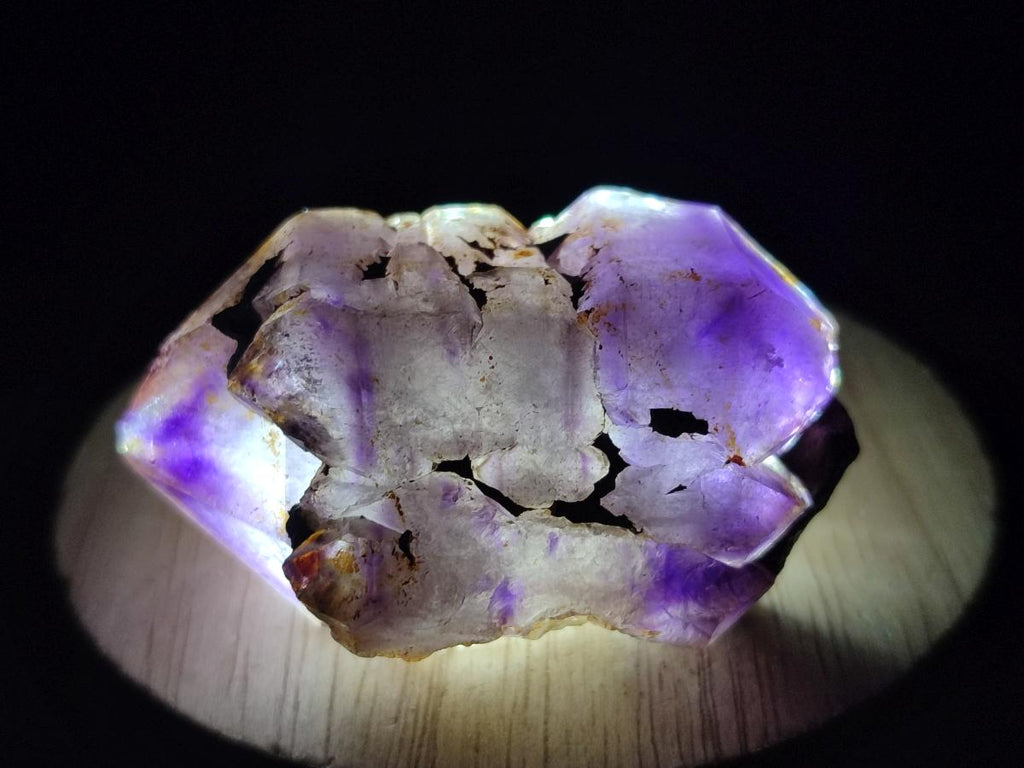 Natural Smokey Amethyst Window Crystals x 15 From Chiredzi, Zimbabwe