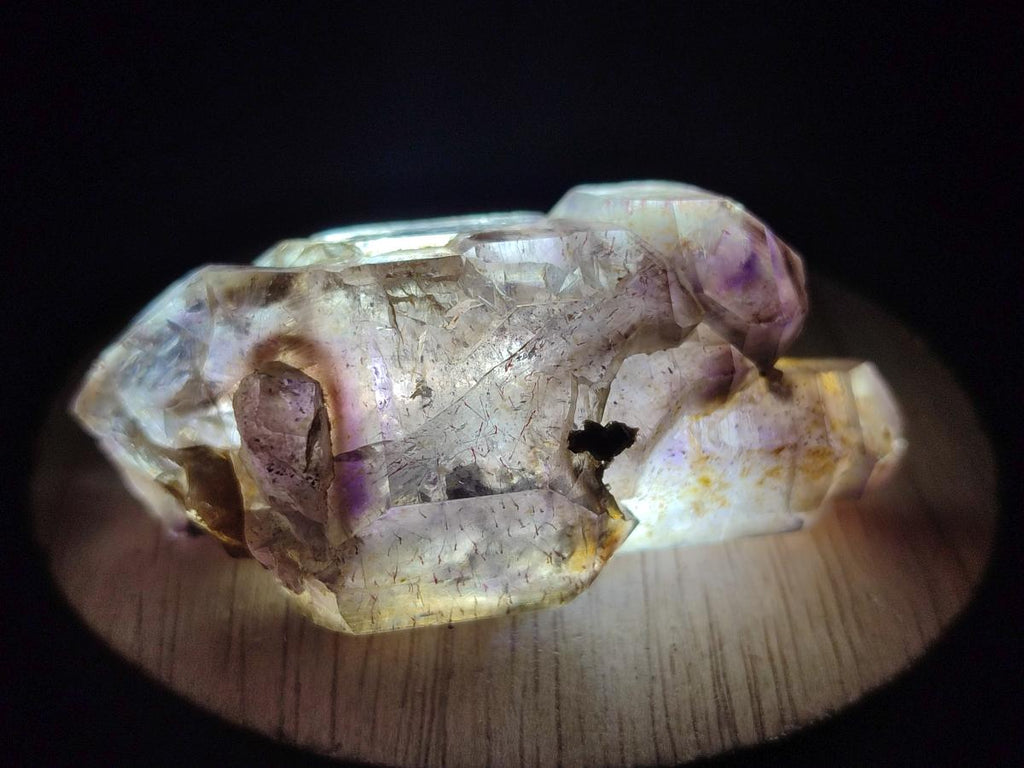 Natural Smokey Amethyst Window Crystals x 15 From Chiredzi, Zimbabwe