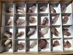 Natural Smokey Amethyst Window Crystals x 15 From Chiredzi, Zimbabwe