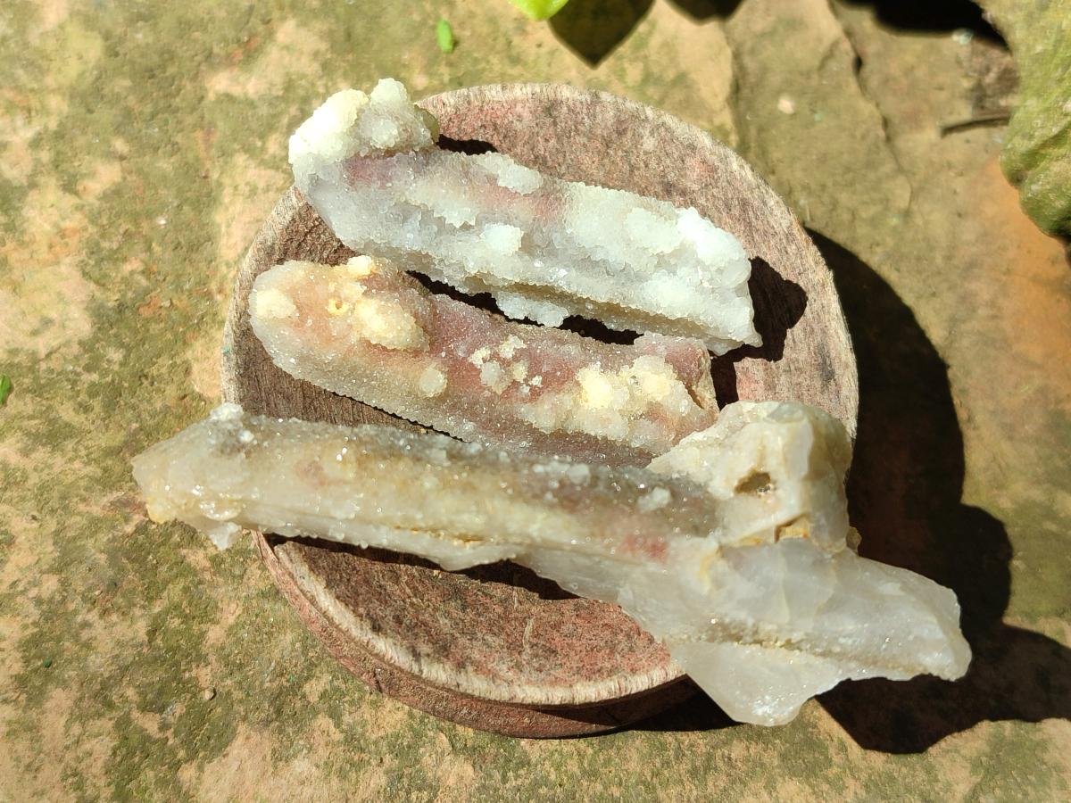 Natural Drusy Fairy Spirit Quartz Single Crystals x 75 From Boekenhouthoek, South Africa