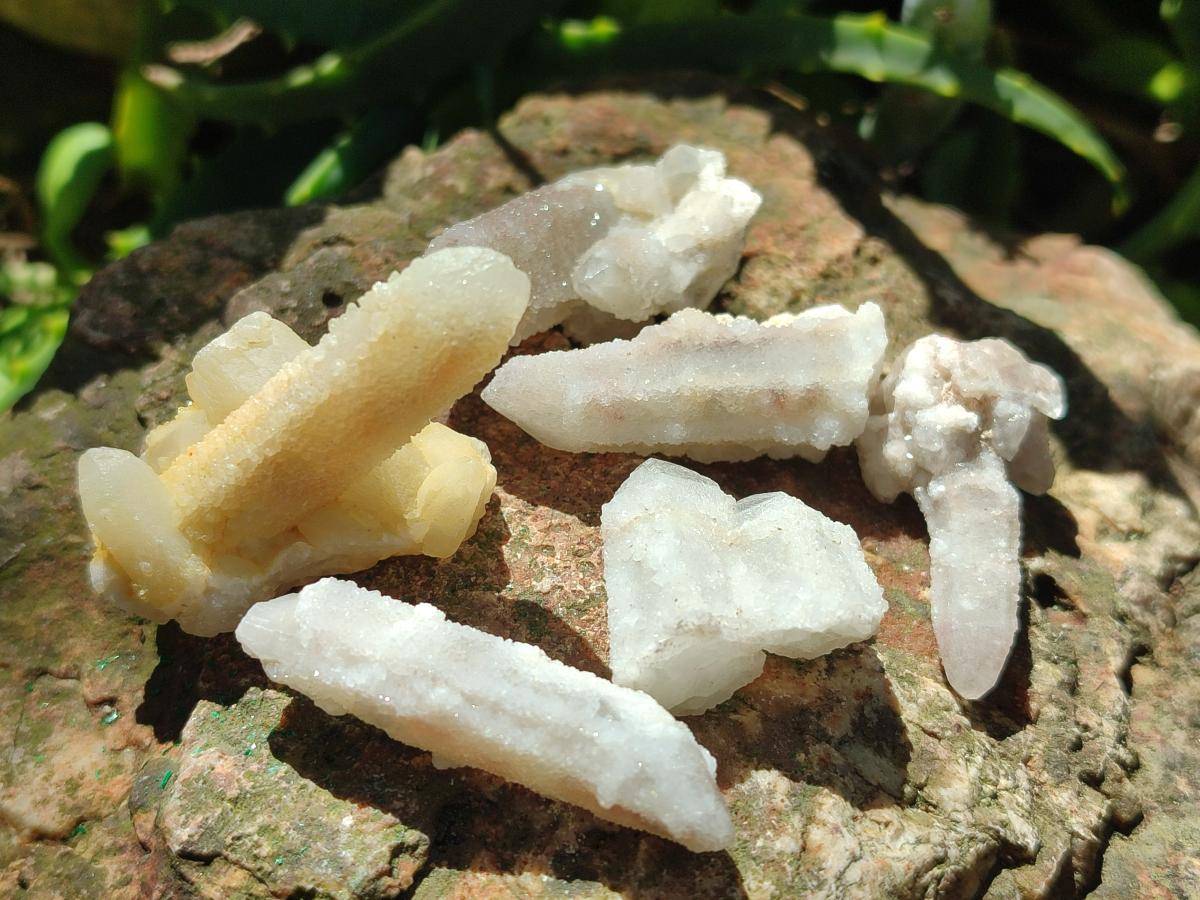 Natural Drusy Fairy Spirit Quartz Single Crystals x 75 From Boekenhouthoek, South Africa