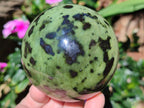 Polished Large Leopard Stone Spheres x 3 From Zimbabwe