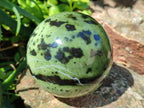 Polished Large Leopard Stone Spheres x 3 From Zimbabwe