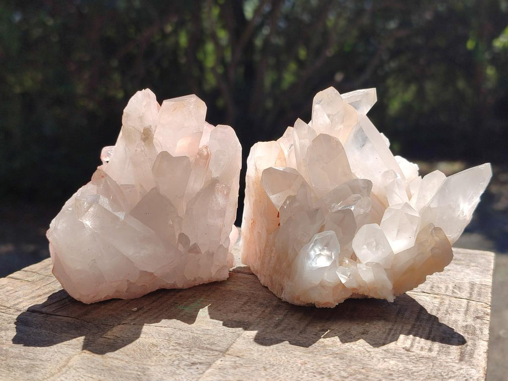 Natural Malagasy Quartz Crystal Clusters x 6 From Madagascar