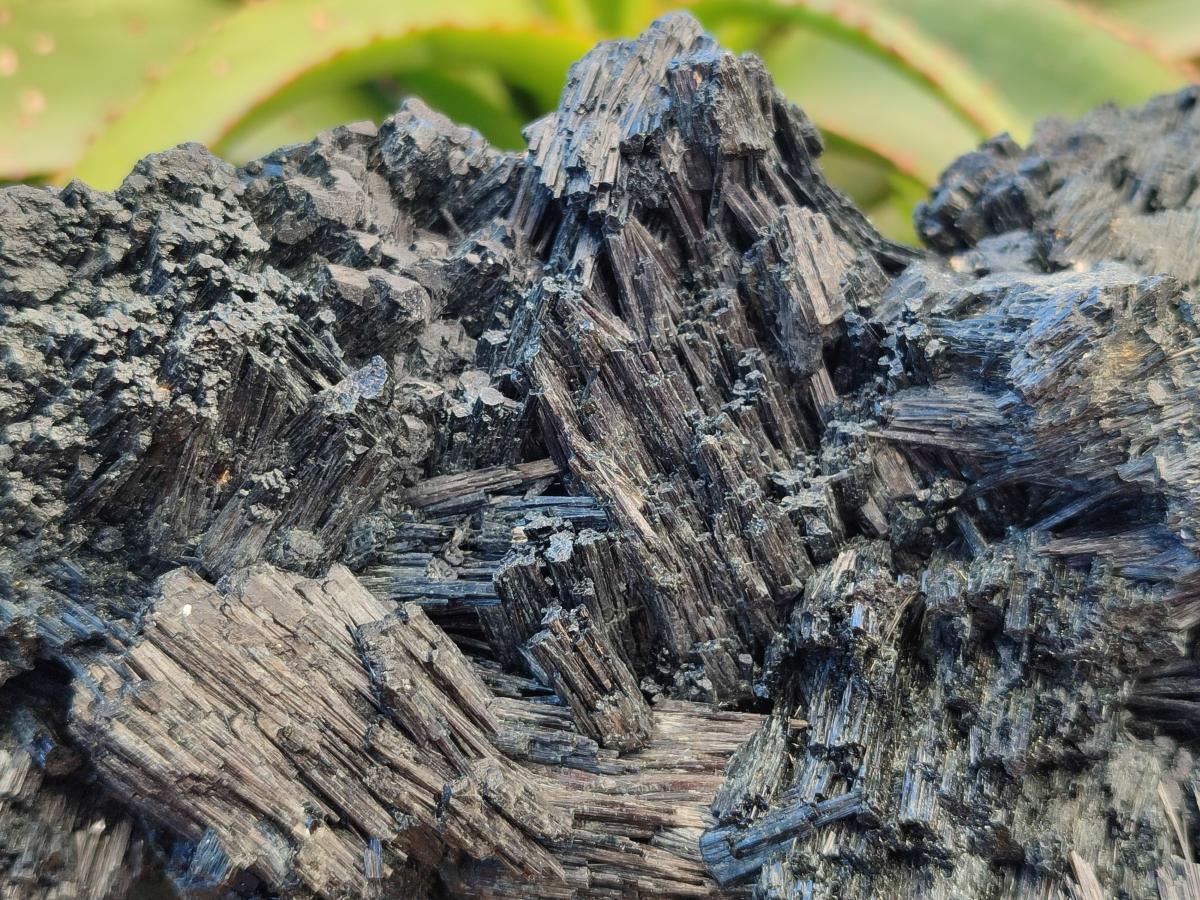 Natural XL Schorl Black Tourmaline Striated Crystalline Floater Specimen x 1 From Erongo, Namibia