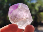 Polished Dark Purple Skeletal Window Amethyst Crystals x 12 From Akansobe, Madagascar
