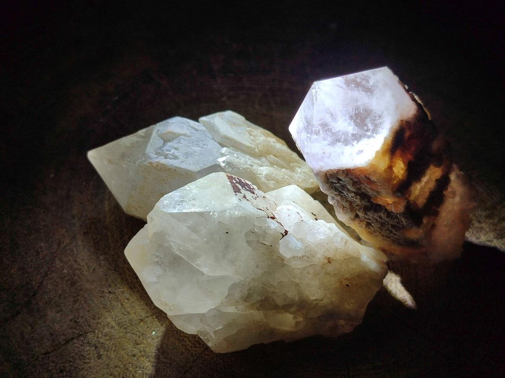 Natural Cascading Single Pineapple Quartz Crystals x 24 From Antsirabe, Madagascar