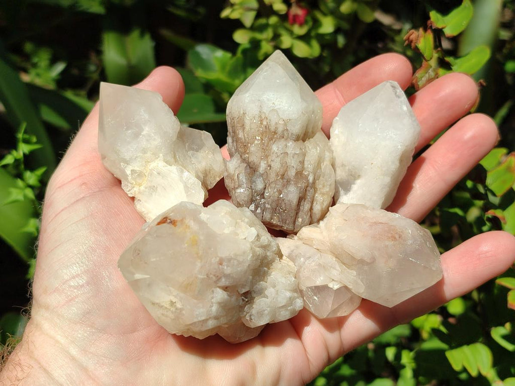 Natural Cascading Single Pineapple Quartz Crystals x 24 From Antsirabe, Madagascar
