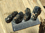 Natural Rough Black Tourmaline Semi Crystals x 36 From Zambia