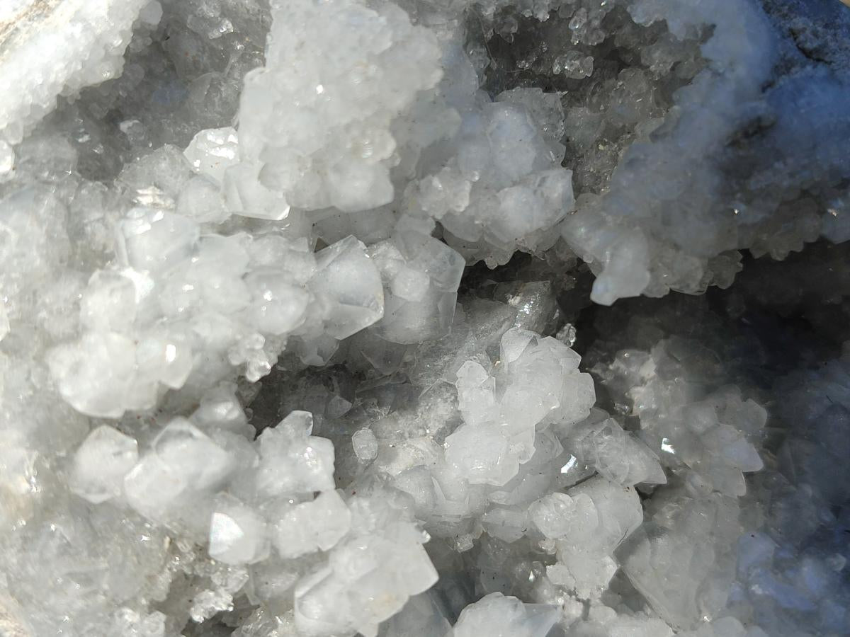 Polished and Natural Blue Celestite Hearts x 3 From Sakoany, Madagascar - Toprock Gemstones and Minerals 