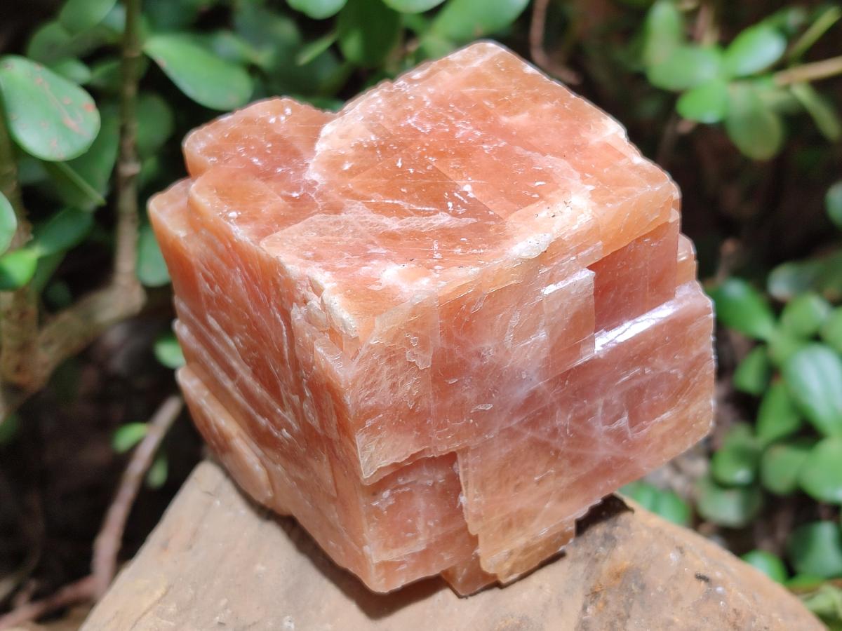 Natural Rhombohedral Sunset Orange Calcite Specimens x 4 From Spitzkop, Namibia