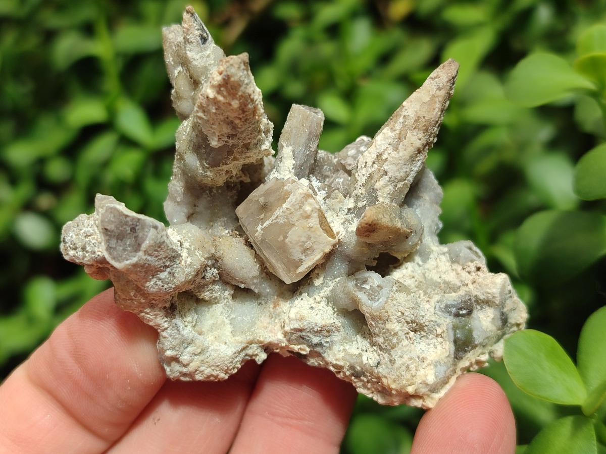 Natural Spearhead Calcite Cluster Specimens x 12 From Albert's Mountain, Lesotho