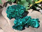 Natural Silky Malachite Specimens x 6 From Kasompe, Congo