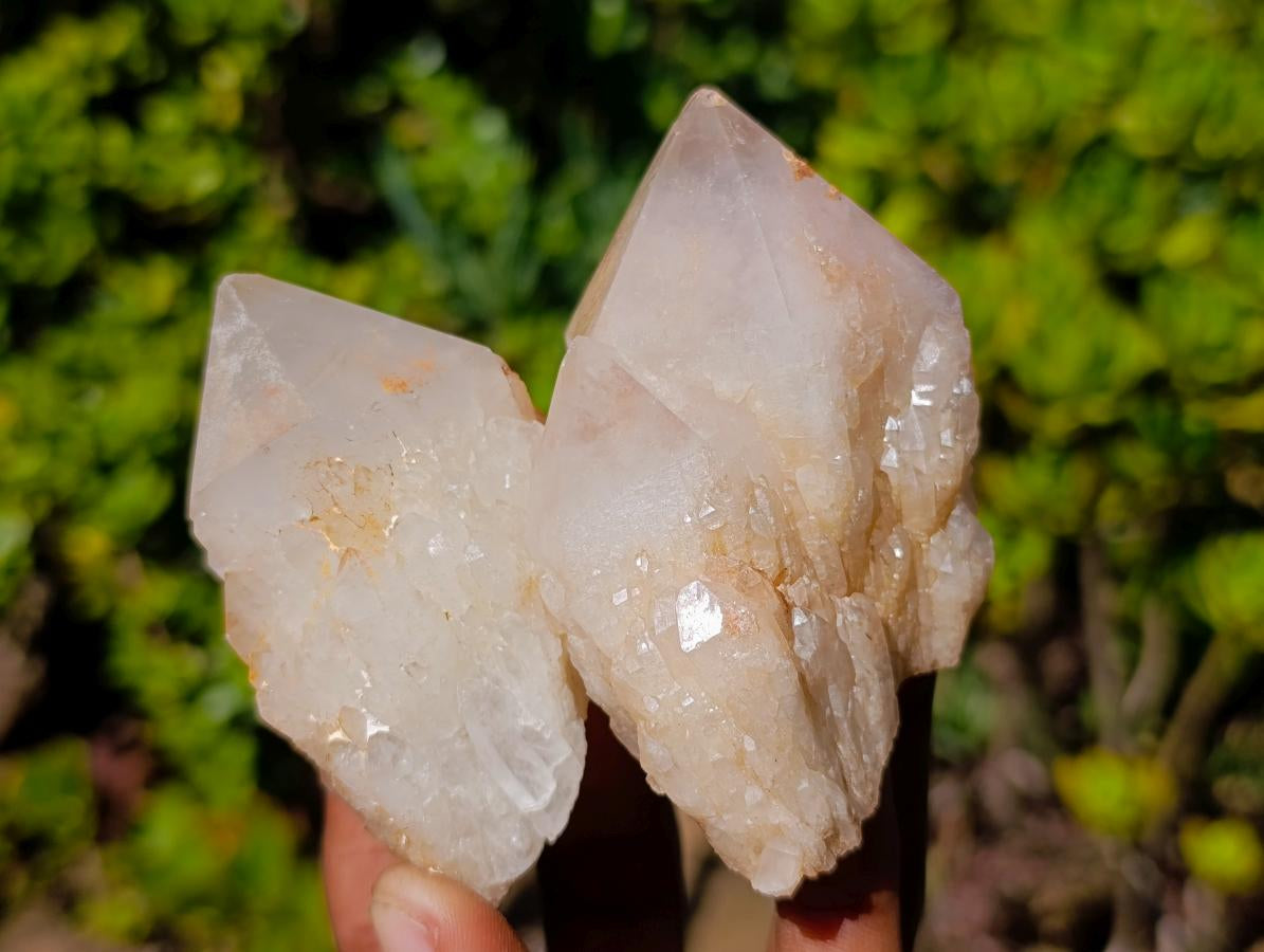 Natural Cascading "Anananas" Candle Quartz Crystals x 12 From Antsirabe, Madagascar