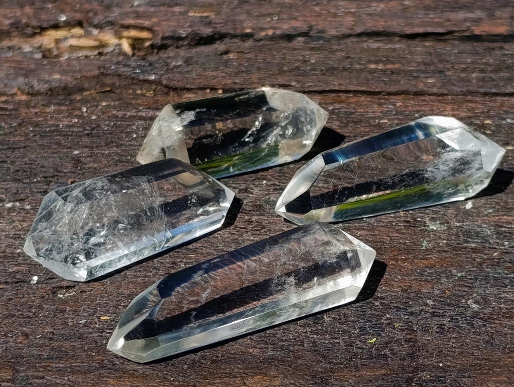 Polished Double Terminated Clear Quartz Crystals x 24 From Madagascar - Toprock Gemstones and Minerals 