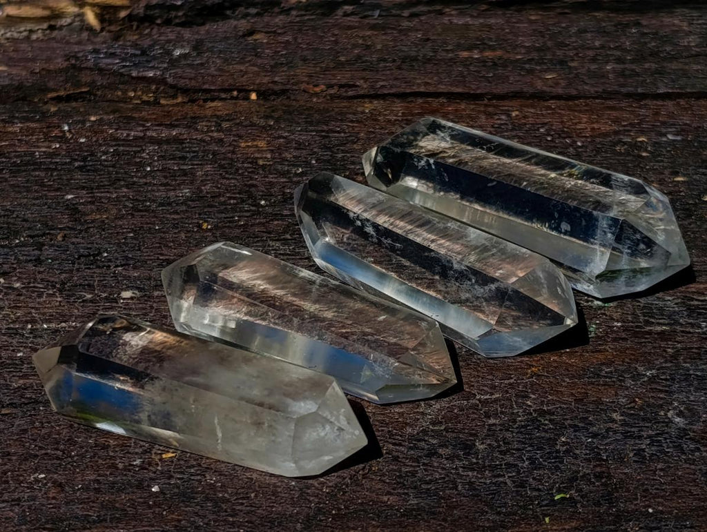 Polished Double Terminated Clear Quartz Crystals x 24 From Madagascar - Toprock Gemstones and Minerals 