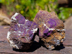 Natural Metallic Cobbed Purpurite Specimens x 35 From Erongo, Namibia