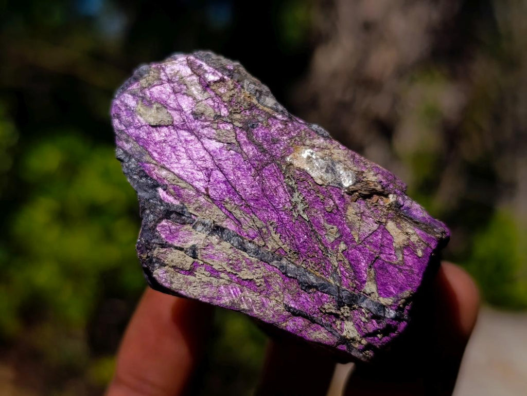 Natural Metallic Cobbed Purpurite Specimens x 35 From Erongo, Namibia