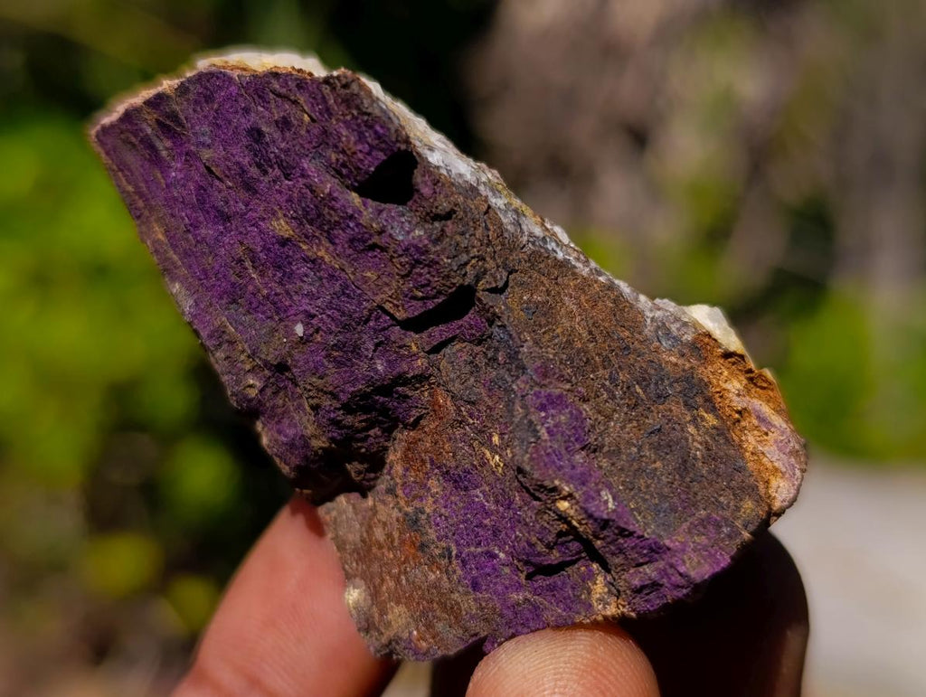 Natural Metallic Cobbed Purpurite Specimens x 35 From Erongo, Namibia