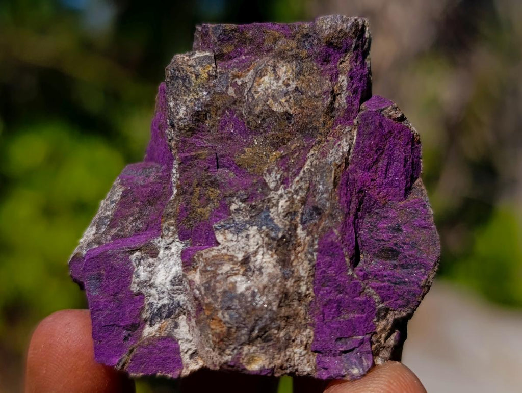 Natural Metallic Cobbed Purpurite Specimens x 35 From Erongo, Namibia