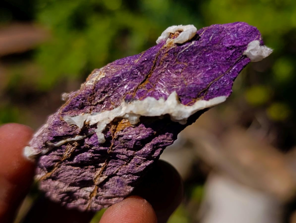 Natural Metallic Cobbed Purpurite Specimens x 35 From Erongo, Namibia